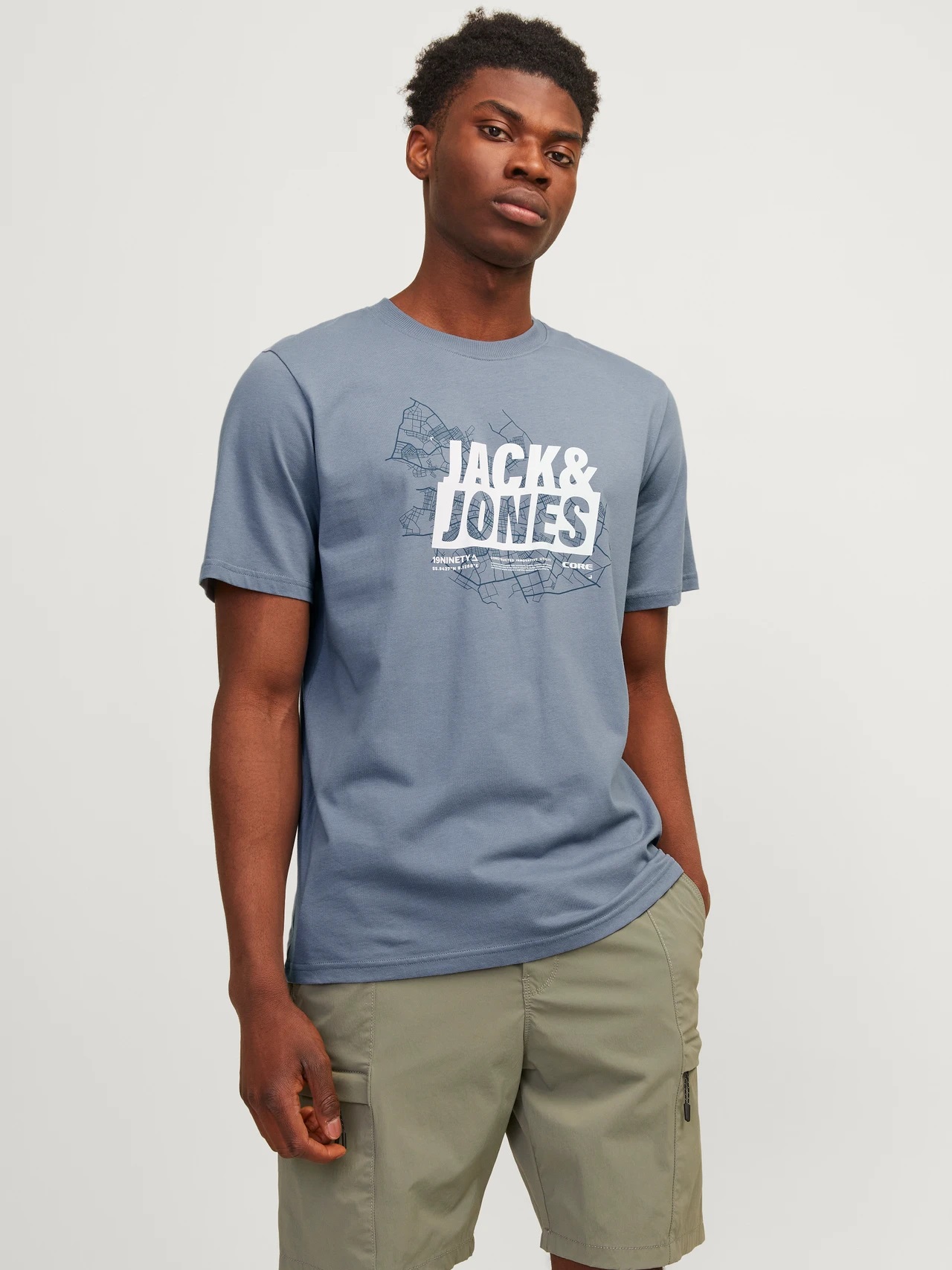 

мужские серые футболки Jack & jones 12257908, Серый