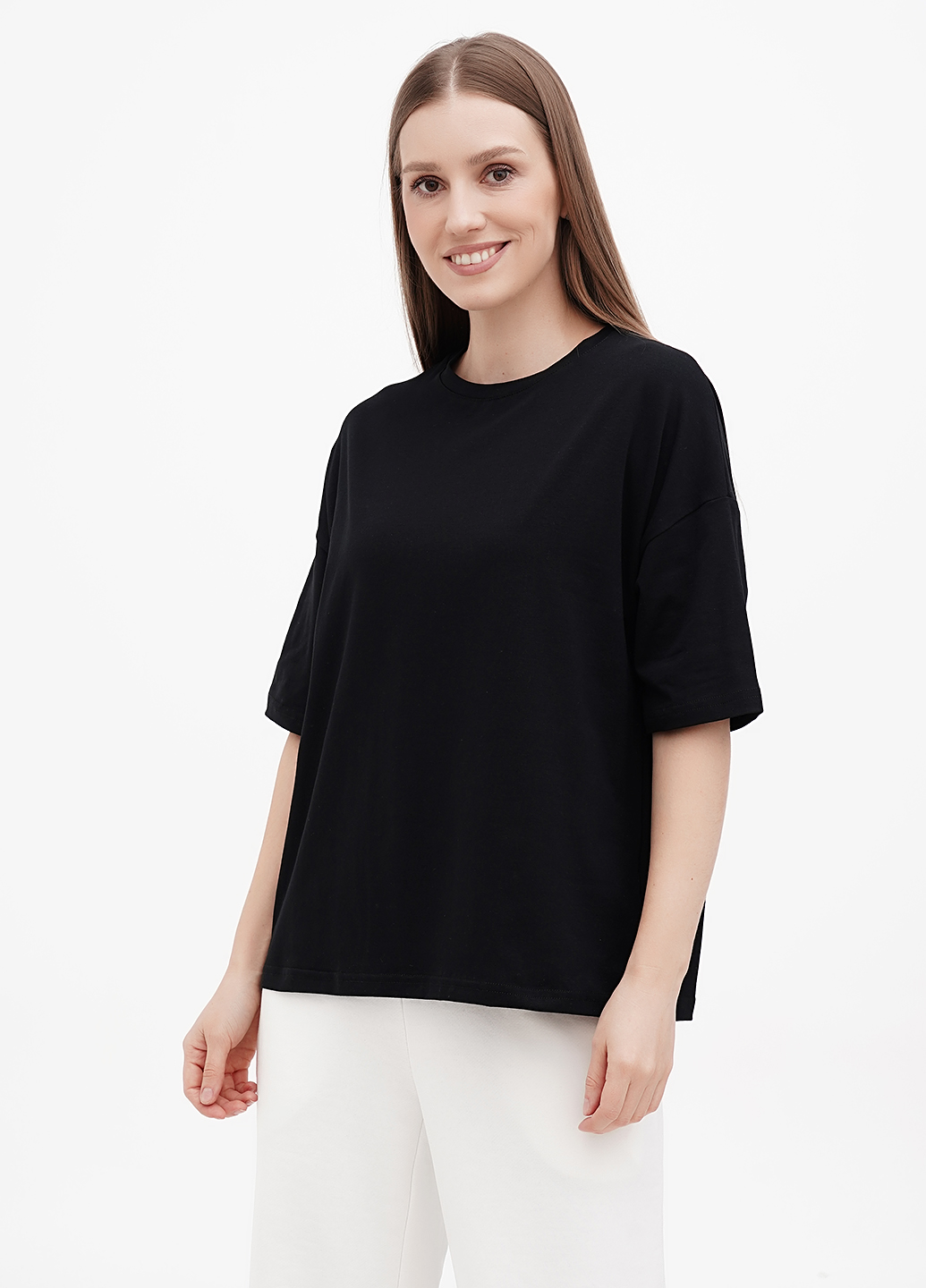 

женские черные футболки Equilibri kp ov t-shirt, Черный